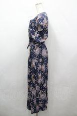 画像2: PINK HOUSE / 勿忘草柄裾プリーツワンピース  紺 I-26-04-26-069-LO-OP-TE-ZI (2)