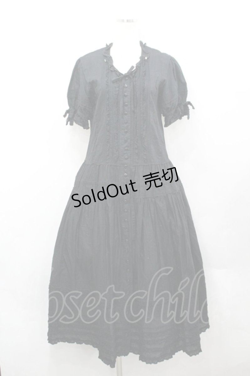 画像4: PINK HOUSE / フード付ティアードワンピース  黒 I-26-04-26-071-LO-OP-TE-ZI (4)