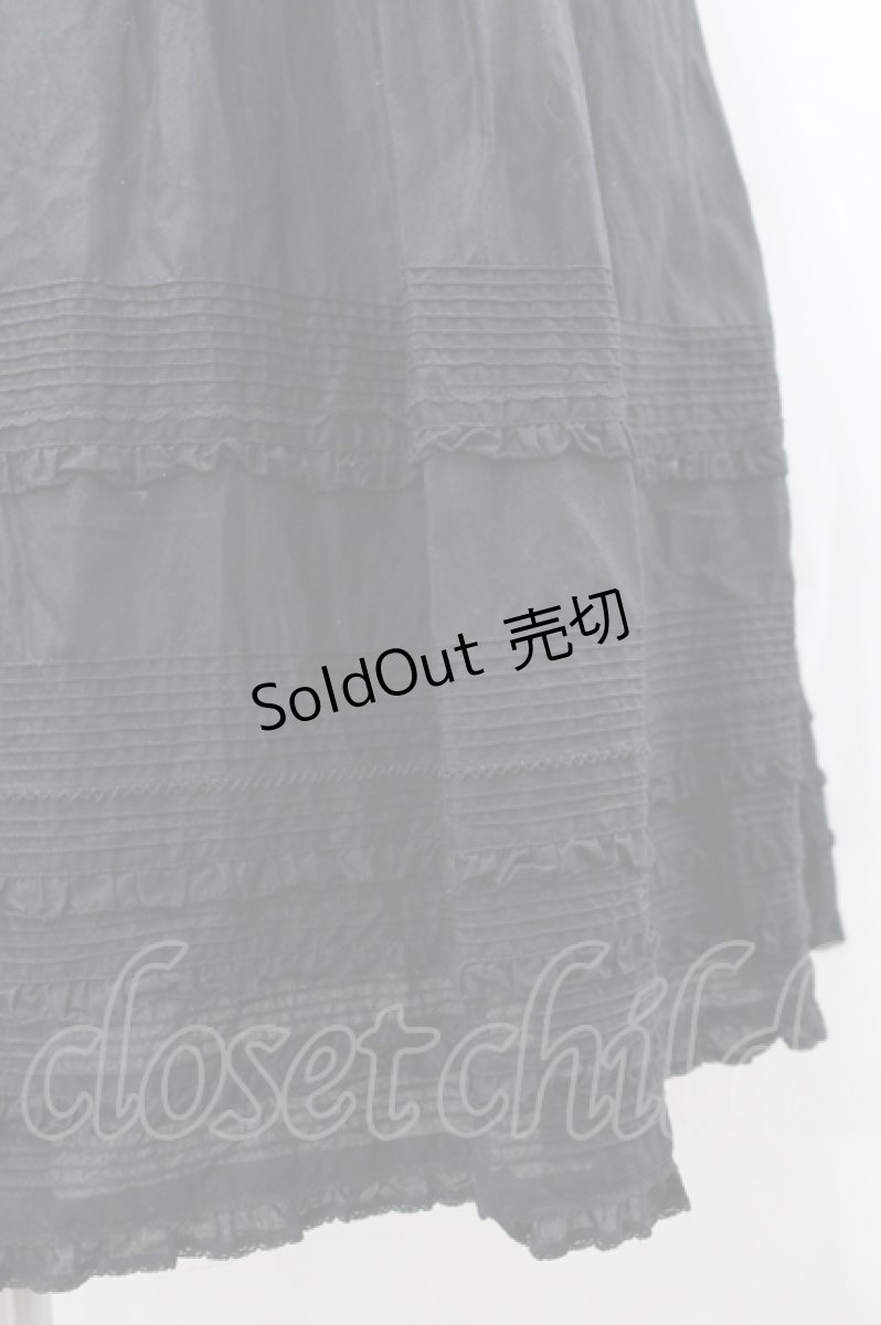 画像7: PINK HOUSE / フード付ティアードワンピース  黒 I-26-04-26-071-LO-OP-TE-ZI (7)