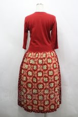 画像3: PINK HOUSE / カットソー切替ワンピース  赤 I-26-04-26-073-LO-OP-TE-ZI (3)