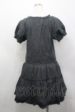 画像3: PINK HOUSE / スナップボタン半袖チュニックブラウス  黒デニム I-26-04-26-075-LO-BL-SA-ZI (3)