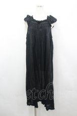 画像1: PINK HOUSE / フリルタブリエ  黒 I-26-04-26-077-LO-OP-TE-ZI (1)