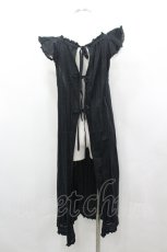 画像3: PINK HOUSE / フリルタブリエ  黒 I-26-04-26-077-LO-OP-TE-ZI (3)