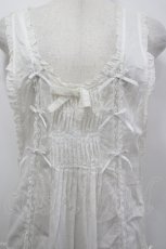 画像4: PINK HOUSE / ピンタック&レースリボンタブリエ  白 I-26-04-26-080-LO-OP-SA-ZI (4)