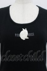 画像4: PINK HOUSE / うさぎさん総柄カットワンピース  黒Ｘ白 I-26-04-26-081-LO-OP-SA-ZI (4)