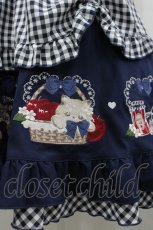 画像5: Amavel / Dreaming Kitten Picnicスカート  ネイビー I-26-04-26-082-CA-SK-SA-ZI (5)