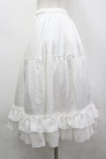 画像2: axes femme kawaii / ミディフリルペチスカート M 白 I-26-04-26-083-AX-SK-SA-ZI (2)