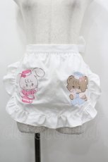 画像1: axes femme kawaii / mikkoコラボ刺繍エプロン  白 I-26-04-26-084-AX-SK-SA-ZI (1)