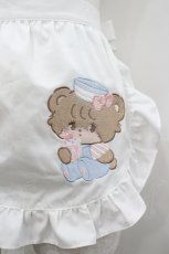 画像3: axes femme kawaii / mikkoコラボ刺繍エプロン  白 I-26-04-26-084-AX-SK-SA-ZI (3)