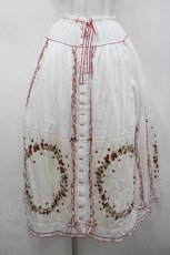 画像1: PINK HOUSE / 野いちごリースパッチスカート  白 I-26-04-26-085-LO-SK-TE-ZI (1)