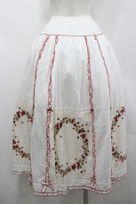 画像3: PINK HOUSE / 野いちごリースパッチスカート  白 I-26-04-26-085-LO-SK-TE-ZI (3)