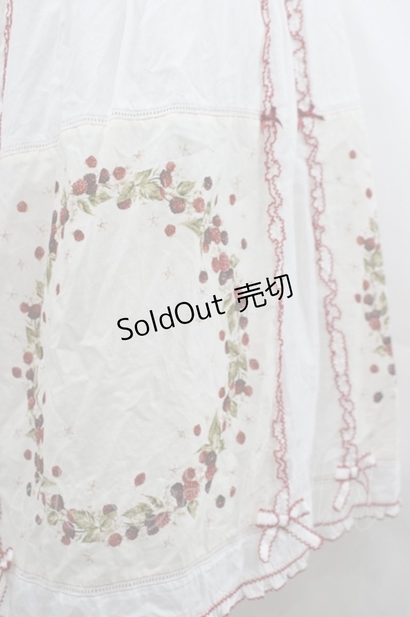 画像5: PINK HOUSE / 野いちごリースパッチスカート  白 I-26-04-26-085-LO-SK-TE-ZI (5)