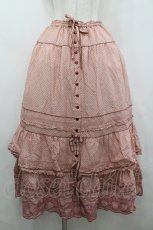 画像1: PINK HOUSE / いちごステッチレース使い水玉ロータリープリントスカート  ピンク I-26-04-26-086-LO-SK-SA-ZI (1)