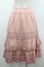 画像3: PINK HOUSE / いちごステッチレース使い水玉ロータリープリントスカート  ピンク I-26-04-26-086-LO-SK-SA-ZI (3)