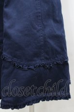 画像5: PINK HOUSE / 裾フリルスカート M 紺 I-26-04-26-087-LO-SK-SA-ZI (5)