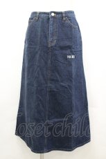 画像1: PINK HOUSE / 後ろくまワッペンデニムスカート M 青デニム I-26-04-26-088-LO-SK-SA-ZI (1)