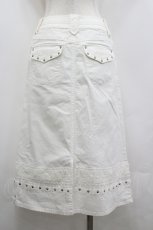 画像3: PINK HOUSE / 裾レース&丸スタッズスカート M 白 I-26-04-26-089-LO-SK-SA-ZI (3)
