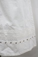 画像5: PINK HOUSE / 裾レース&丸スタッズスカート M 白 I-26-04-26-089-LO-SK-SA-ZI (5)