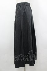 画像2: Rasvoa / ファイヤーバックルミディスカート F 黒 I-26-04-26-091-LO-SK-SA-ZI (2)