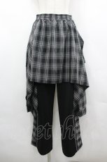画像1: Candy Stripper / CHECK SHIRT LAYERED TRACK PANTS  黒チェック I-26-04-26-092-PU-PA-SA-ZI (1)