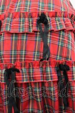 画像4: Candy Stripper / チェックリボンスカート  赤チェックＸ黒 I-26-04-26-093-PU-SK-SA-ZI (4)