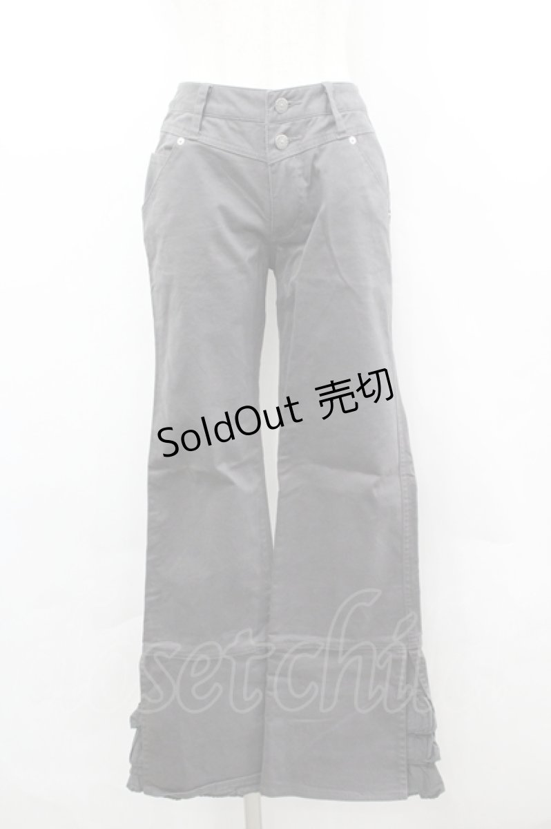 画像1: PINK HOUSE / 裾フリル3段パンツ S グレー I-26-04-26-094-LO-PA-SA-ZI (1)