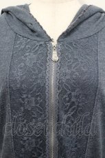 画像3: axes femme / バックチュールレースパーカー  グレー I-26-04-26-014-AX-TO-SA-ZI (3)