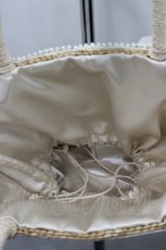 画像3: axes femme / フラワーレースストローバッグ  アイボリーＸ白 I-26-04-26-110-AX-BG-SA-ZI (3)