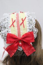 画像4: LOLITAその他(お買取対象外) / リボン&チェックヘッドドレス  イエローＸ赤 I-26-04-26-113-LO-AC-SA-ZI (4)