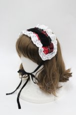 画像1: Eri Aino's Collection / シャーロットの水曜日ヘッドドレス  赤チェック I-26-04-26-114-PU-AC-SA-ZI (1)