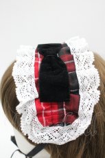 画像4: Eri Aino's Collection / シャーロットの水曜日ヘッドドレス  赤チェック I-26-04-26-114-PU-AC-SA-ZI (4)
