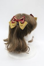 画像2: metamorphose / 風花のゆきうさぎリボンクリップ  赤 I-26-04-26-116-ME-AC-SA-ZI (2)