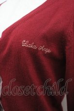 画像3: Ank Rouge / ロゴ刺繍ニットカーディガン  ボルドー I-26-04-26-002-CA-TO-SA-ZI (3)