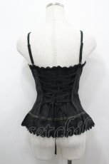 画像2: PINK HOUSE / デニムビスチェ  黒デニム I-26-04-26-026-LO-TO-SA-ZI (2)