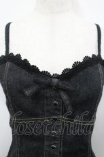 画像3: PINK HOUSE / デニムビスチェ  黒デニム I-26-04-26-026-LO-TO-SA-ZI (3)