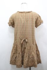 画像2: PINK HOUSE / チェック半袖チュニックブラウス  ブラウンＸチェック I-26-04-26-027-LO-BL-SA-ZI (2)