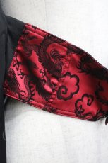 画像3: Qutie Frash / ドラゴンプリントフードショール  黒×赤 I-26-04-27-029-QU-TO-TE-ZI (3)