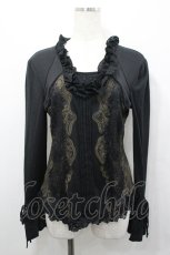 画像1: Rozen Kavalier / レースリブ切替トップス  黒 I-26-04-27-033-OO-TO-TE-ZI (1)