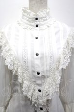 画像3: Ozz oneste / 薔薇刺 五分袖立襟ブラウス  ホワイト I-26-04-27-036-OO-BL-SA-ZI (3)