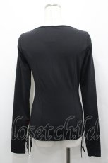 画像2: Ozz Croce / サイドドロストドラゴンプリントトップス  黒×赤 I-26-04-27-039-OO-TO-TE-ZI (2)