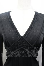 画像3: Ozz oneste / Vネック姫袖トップス  黒 I-26-04-27-040-OO-TO-TE-ZI (3)