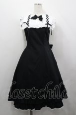 画像1: ALICE and the PIRATES / ジュリアフリルジャンパースカート  黒ｘ白 I-26-04-27-043-PA-OP-AS-ZI (1)