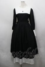 画像1: Moi-meme-Moitie / 修道女ロングワンピース 9号 黒Ｘ白 I-26-04-27-049-MO-OP-SA-ZI (1)