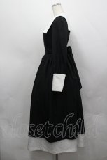 画像2: Moi-meme-Moitie / 修道女ロングワンピース 9号 黒Ｘ白 I-26-04-27-049-MO-OP-SA-ZI (2)