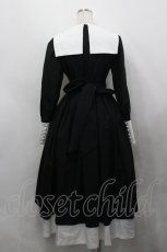 画像3: Moi-meme-Moitie / 修道女ロングワンピース 9号 黒Ｘ白 I-26-04-27-049-MO-OP-SA-ZI (3)