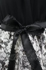 画像5: Moi-meme-Moitie / ローズフォレストワンピース  黒Ｘ白 I-26-04-27-050-MO-OP-SA-ZI (5)