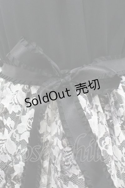 Moi-meme-Moitie / ローズフォレストワンピース 黒X白 I-26-04-27-050