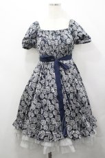 画像1: Moi-meme-Moitie / ローズガーデンワンピース  黒Ｘ白 I-26-04-27-051-MO-OP-SA-ZI (1)