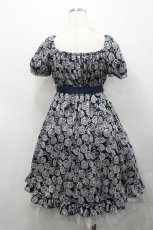 画像3: Moi-meme-Moitie / ローズガーデンワンピース  黒Ｘ白 I-26-04-27-051-MO-OP-SA-ZI (3)