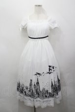 画像1: Moi-meme-Moitie / サイレントムーンワンピース(ミディアム丈)  白Ｘ黒 I-26-04-27-053-MO-OP-SA-ZI (1)